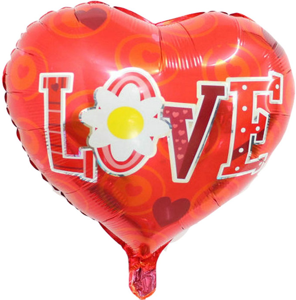 Folieballon I love you flower 45x45 cm